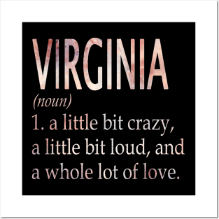 Virginia Girl Name Definition Posters and Art